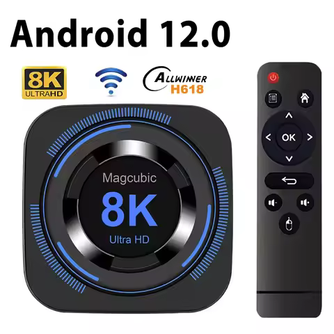 Magcubic Allwinner H618 Android 12 TV BOX Dual Wifi 32G64G Quad Core Cortex A53 Support 8K Video 4K 