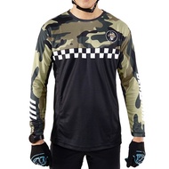 Jerjhon Unisex Long Sleeve Cycling Jersey - MTB Army