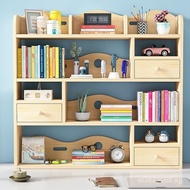 &Layered Shelf Simple Cabinet Desktop Bookshelf Grid Cabinet Storage Rack Bedroom Floor Storage w So