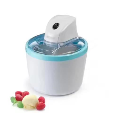 1.2L Classic Sky Blue Ice Cream Maker Automatic Soft Ice Cream Machine Home Ice Cream Maker