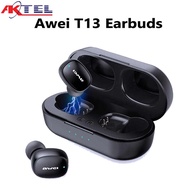 Awei T13 Touching Control Earphone Intelligent BT Binaural Call Bluetooth Headset  (Black, True Wireless)