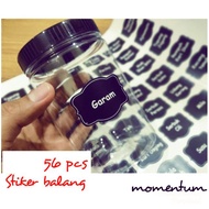 STICKER LABEL DAPUR +⚡⚡free gift face mask extender⚡STICKER SPICES /HERB | STICKER KITCHEN LABEL| ST