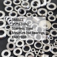 S683ZZ 3*7*3 (mm) Stainless Steel Miniature ball bearing
