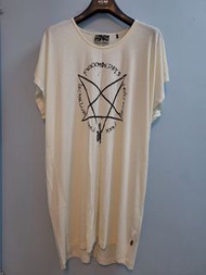 (清屋 Free Size) Blues Heroes milky white rayon + cotton happy holidays T-shirt pajamas rock and roll 