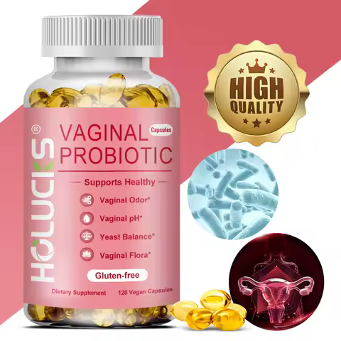 HOLUCKS Probiotics Capsules for Women, Promote Vaginal Health, Yeast Balance, Bloating & Digestion, 
