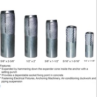 Drop in anchor 1/4-1/2