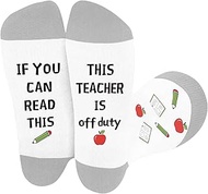 Teacher Gifts Ideas Novelty Teachers Socks Thank You Appreciation Christmas Birthday Xmas Valentines