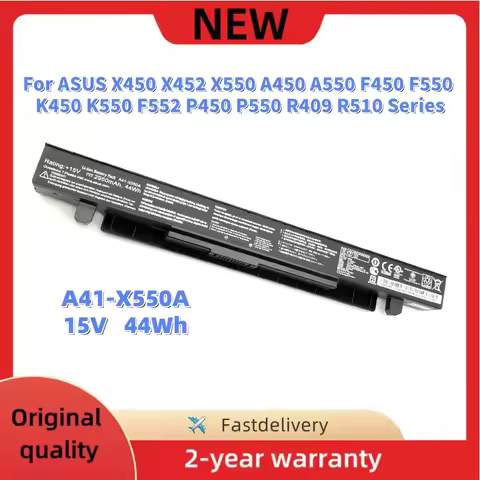 15V 44Wh A41-X550A Laptop Battery For Asus X450 X550 A450 F450 F552 K450 K550 Y481 Y581 P450 R409 R5