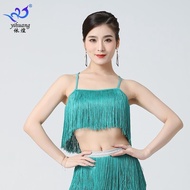 Latin Dance Costume Dance Belly Dance Costume Holiday Costume Latin Dance Belly Dance Costume Performance Costume Latin Dance Belly Dance Flow Top Sling Wrapped Breast Dance Costume Performance Costume Dance Practice Costume