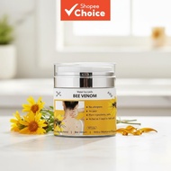 Nourishing Bee Venom Cream with Glycerin - Moisturizing Formula for Body, Arms, and Face, Light Beig