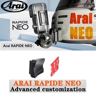 Arai RAPIDE-NEO Customized CNC Aluminium Helmet Chin Mount for GoPro hero 12 Insta360 DJI YI Motorcycle Camera Helmets Accessories