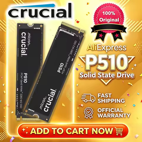 Crucial P510 1TB NVMe SSD 2TB Gen5 NVMe SSD,PCIe 5.0 M.2 2280 SSD, Internal Solid State Drive, Compa