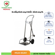 OXY 2-piece oxygen tank trolley - 9L oxygen tank