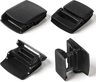 4 Pcs 38cm Plastic Belt Buckle Men, Black Nylon Canvas Web Belts Buckles Plastic Webbing Cam Buckles