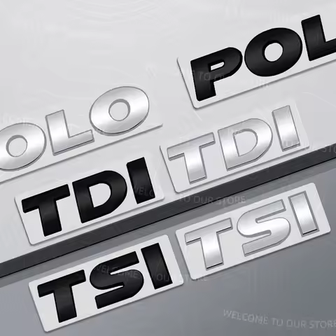 ABS For TSI TDI Logo 6R 6N 6N2 6C 9N 9N3 MK5 MK6 Passat Touran GTD Car Trunk 3D Emblem Rear Body Bad
