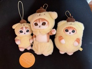 Mofusand 布甸狗3件裝 布丁狗 公仔吊飾 Pompompurin