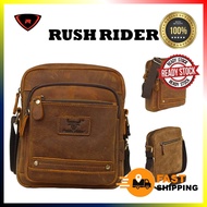 RUSH RIDER ORIGINAL COW LEATHER SLING BAG CROSSBODY BEG LELAKI KULIT ORIGINAL LEMBU ASLI BEG SILANG 