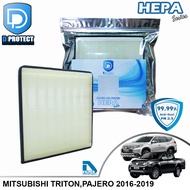D Filter กรองแอร์ ใช้สำหรับ Mitsubishi มิตซูบิชิ ไทรทันปาเจโร่ New TritonPajero Sport 2016-2022 HEPA