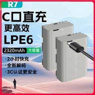 LP-E6H Battery Suitable for Canon 5D3 5D2 60D 70D 80D 90D SLR Camera R5 R6 7 Battery