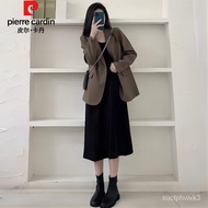 YQ9 Pierre Cardin（pierre cardin）Dress Women's Clothing2023Spring and Autumn New Korean Style Loose Fashion Small Bottomi