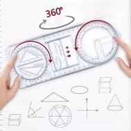 Multifunctional Geometric Ruler Model Transparent Materialdeluxe