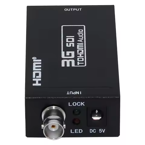 Retail Mini HD 3G SDI to HDMI Converter Adapter Support HD-SDI / 3G-SDI Signals Showing on HDMI Disp