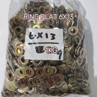 [1 KILO] RINGPLAT 6X13 SMALL M6X13 RINGPLAT/ 10 M6 KEY RINGPLAT PER KILO