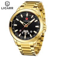 LICARR Top Brand Luxury Sport fesyen kasual lelaki kuarza Watch Mens Watches tentera kalis air kalendar pakaian jam