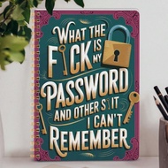 1pc Password Book For Internet Website Address Login,Minimalist 52 Sheets A5 Size(5.2" X 7.6"),Inter