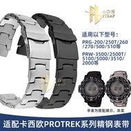 New Suitable for Casio PROTREK Steel Strap PRG-260/270/500 PRW3500/2500/5100 Bracelet