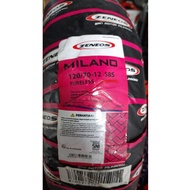 Zeneos 120 Tire / 70 - 12 Milano ZN87 Vespa piagio zip kymco minimoto matic TUBLESS TL [New Stock RE