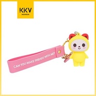 KKV Summer Keychain Gantungan Kunci Karakter Boneka 3D Lucu - Yellow Cat