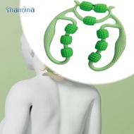 [Shamjina] Massage Roller 9 Wheels Muscle Roller Handheld 360 Degree Muscle Relaxation Ring