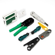 Network Cable Tester Tool Lan Utp Screwdriver Wire Stripper Network Rj45 Crimping Tool Computer Pliers Connector