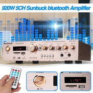 220V 5CH bluetooth HiFi Stereo AV Surround Amplifier FM Karaoke System