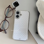 Korean Style Polka Dot Phone Case Drop-Resistant for iPhone 17 Promax 16 Promax 15 Promax 11 12 13 1