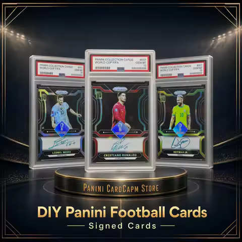Cards DIY Homemade panini Football collectible cards 2022 World Cup Messi Cristiano Ronaldo Neymar A