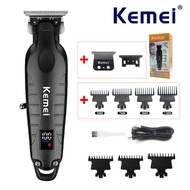 Kemei KM-2293 Zero Gapped Professional Hair Trimmer Machine Full Metal DLC T-Blade Finishing Machine