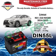 Münster Robust MF CMF DIN55 DIN55L 55559 55AH Battery Bateri Kereta Lexus NX I Z10 300H NX300H NX 30