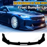 Front Bumper Separator Bumper Lip Body Kit Separator For Kia Stinger GT 2018 2019 2020 2021 2022 2023 Exterior Diffuser Splitter