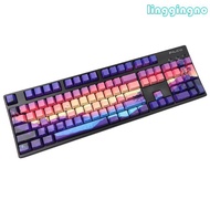 RR Purple Sunsets Keycaps 128 Keys PBT Dye Sublimation OEM Profile for GH60 IKBC