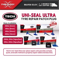 TECH Uni-Seal Ultra Repairs; Tyre Repair Patch Plug; 250UL; 251UL; 291UL; 292UL; Puncture; Car; Truc