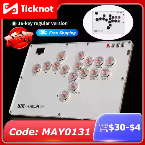 Duelpad Stickless Controller Hitbox For PS5 Fighting Game Stick Arcade Joystick Pico GP2040-CE For P