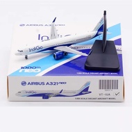 Air Plane JC Wings 1: 400 Alloy Airplane Model IndiGo IndiGo Air A321NEO VT-IUA