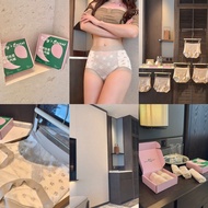 5 Pieces/Box L777 Light Luxury Elegant Jacquard All-Inclusive Hip High Waist Panties 10A Mulberry Si