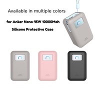 Soft Silicone Power Bank Case For Anker Nano 45W 10000Mah Portable Charger Anti-Scratch Shell For An