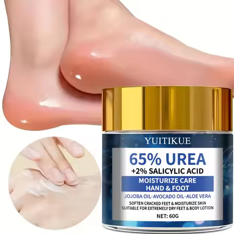 YUITIKUE 65% Urea Foot Cream 60g - 2-Week Cracked Heel Repair, Fast Absorption Non-Greasy, for All S