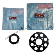 【RK】415 TAMASHI BLACK YAMAHA Y100 Y110 Y125Z LC135 RXZ Rear Sprocket Spoket Belakang (26T-48T)