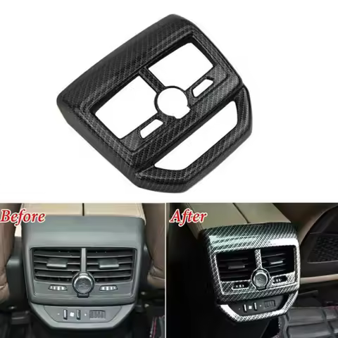 Car Air Conditioning Cover Trim, for Peugeot 3008 5008 GT Rear Behind Armrest Box Outlet Vent Frame