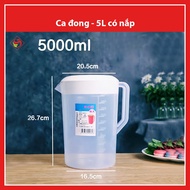 (5 liter Plastic Measuring Cup - With lid)
